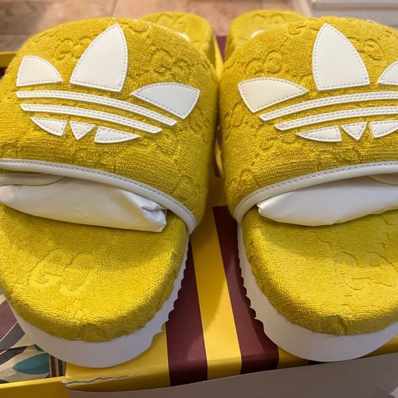men adidas x Gucci GG Platform Sandal yellow main image 8